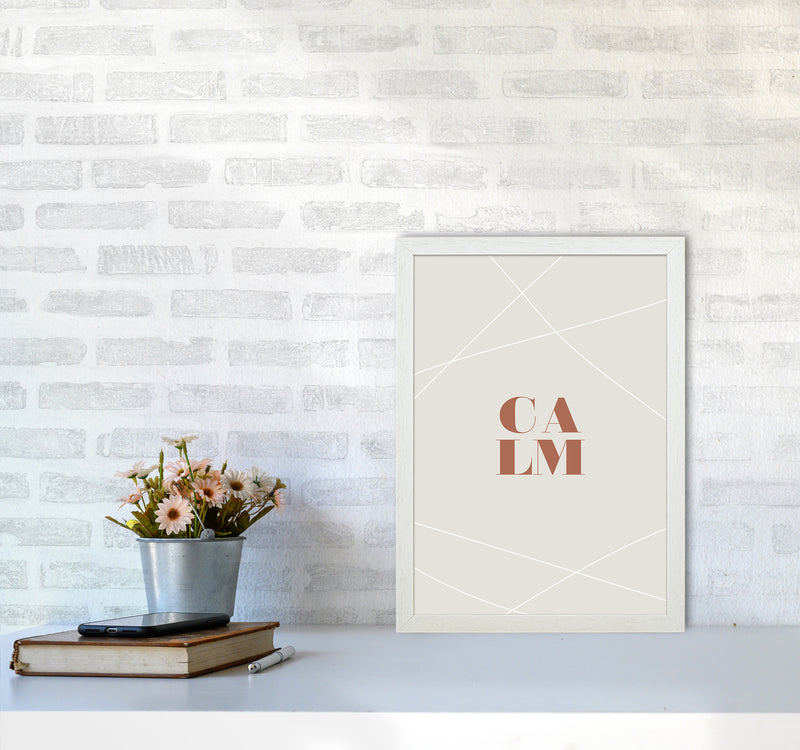 Calm Cavern Clay By Planeta444 A3 Oak Frame
