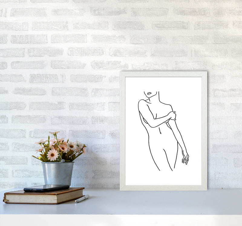Female Front Pose By Planeta444 A3 Oak Frame