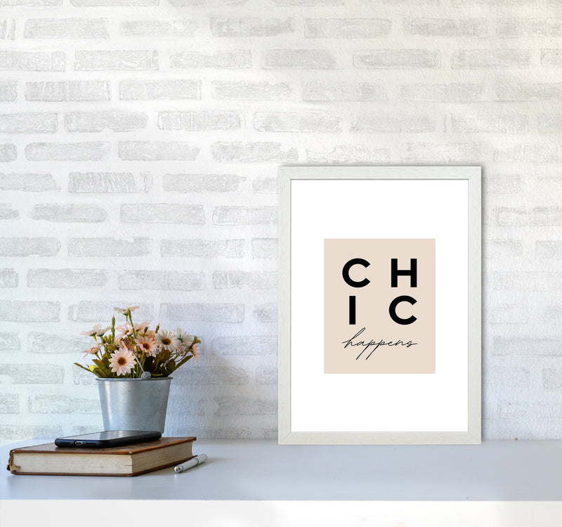 Chic Happens3 By Planeta444 A3 Oak Frame