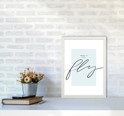 What If You Fly By Planeta444 A3 Oak Frame