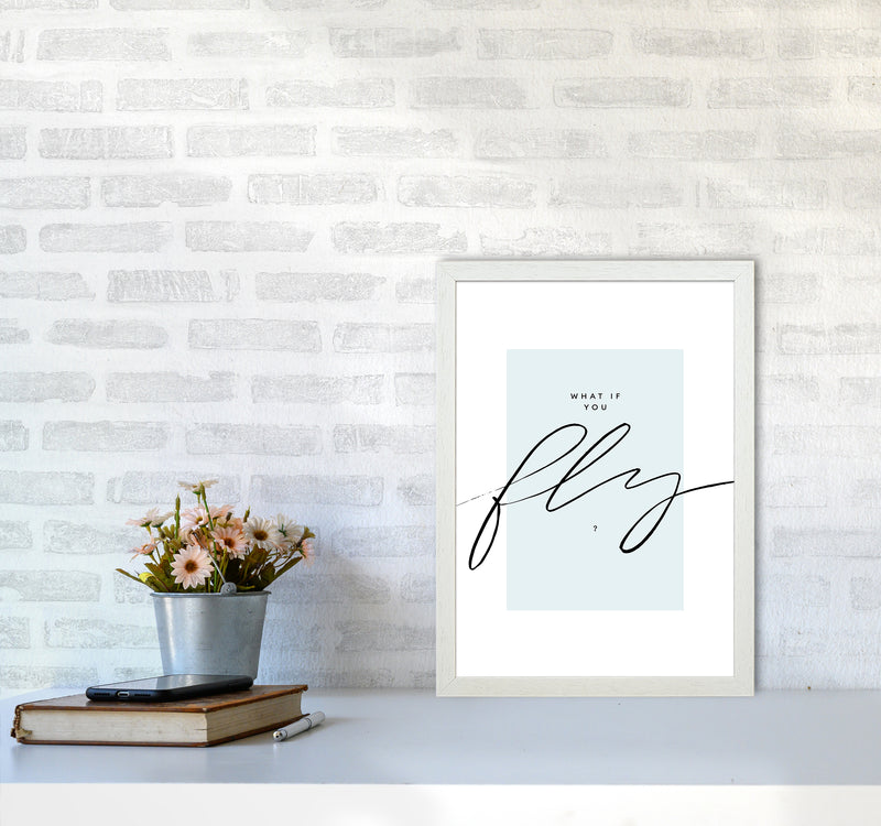 What If You Fly By Planeta444 A3 Oak Frame