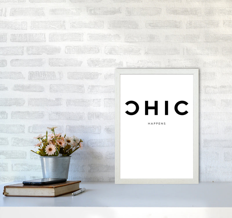 Chic Happens2 By Planeta444 A3 Oak Frame