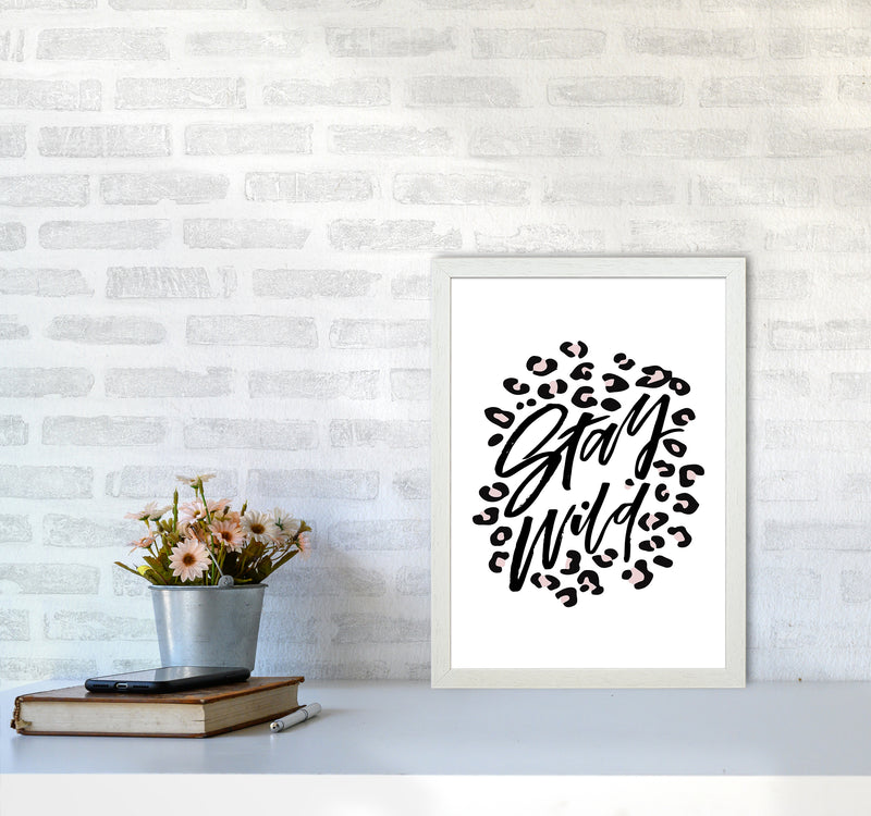 Stay Wild By Planeta444 A3 Oak Frame