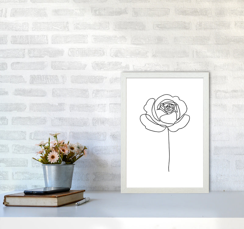 Rose1 By Planeta444 A3 Oak Frame