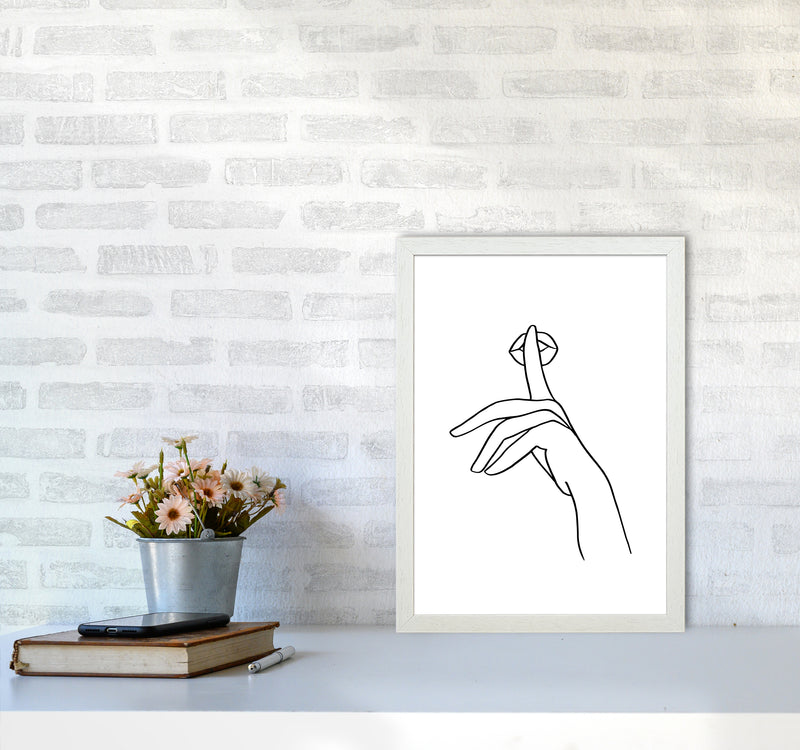 Shhh 1 By Planeta444 A3 Oak Frame