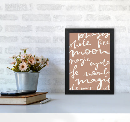 Moon Words Big Lettering By Planeta444 A4 White Frame