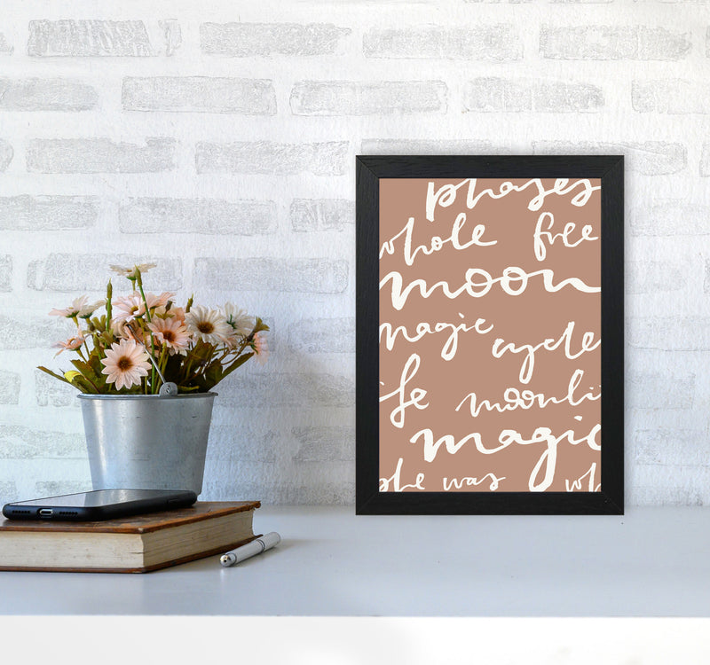 Moon Words Big Lettering By Planeta444 A4 White Frame