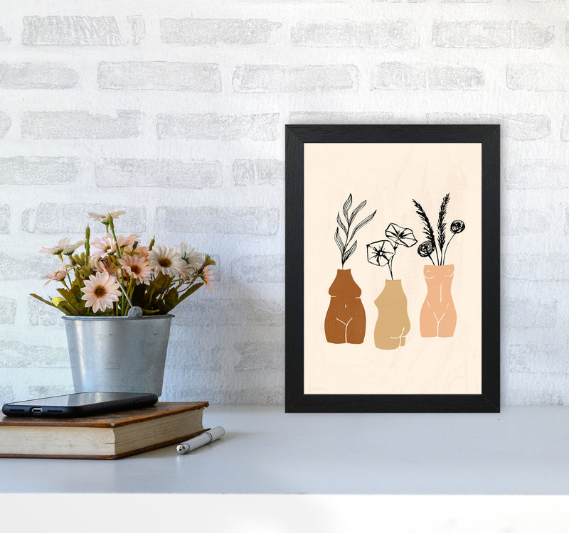 Vases Sculptures 3women1 By Planeta444 A4 White Frame