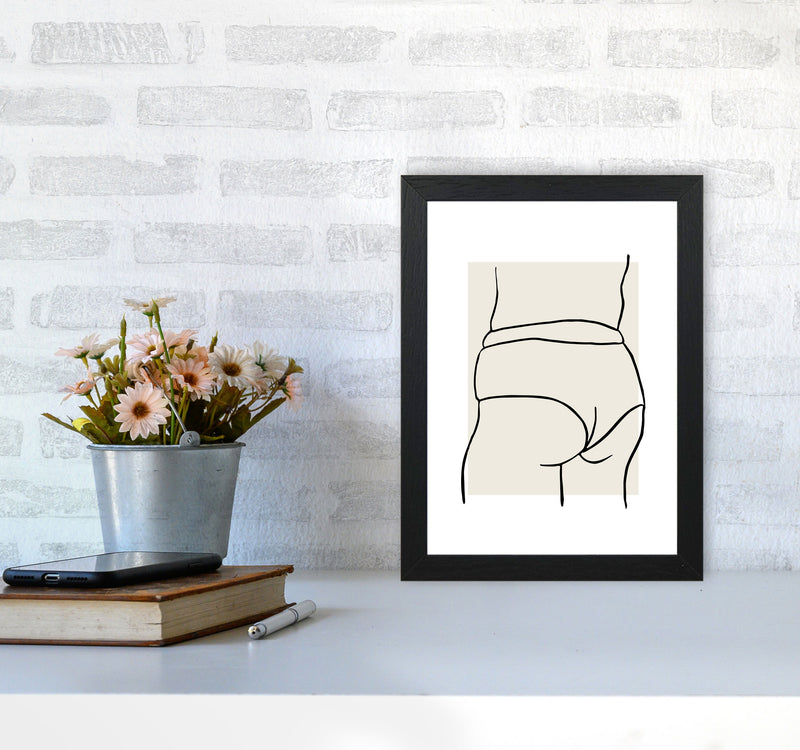 Curvy Female Back1 By Planeta444 A4 White Frame