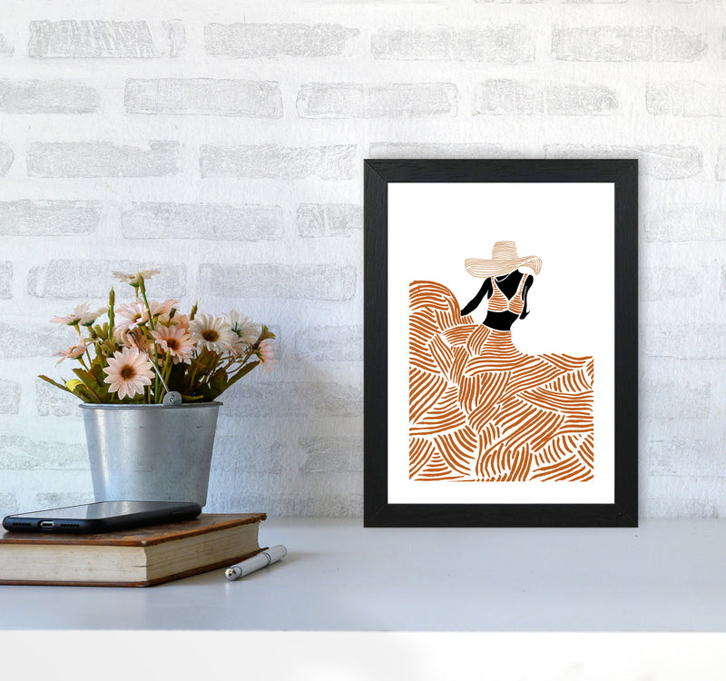 Diving Into Earth By Planeta444 A4 White Frame
