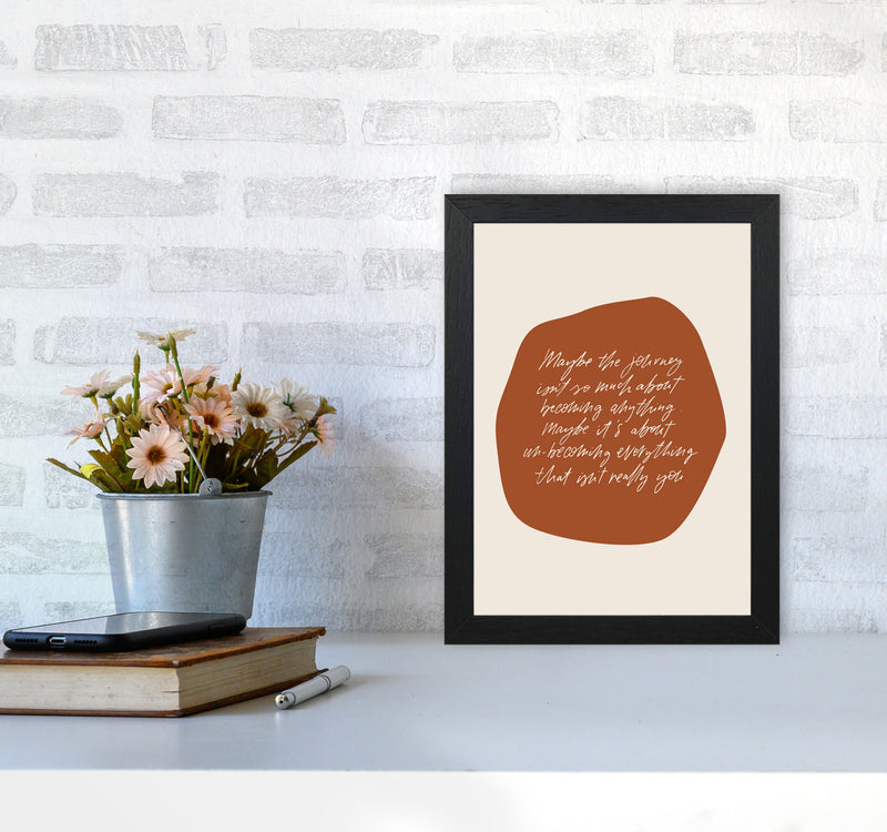 Maybe The Journey By Planeta444 A4 White Frame