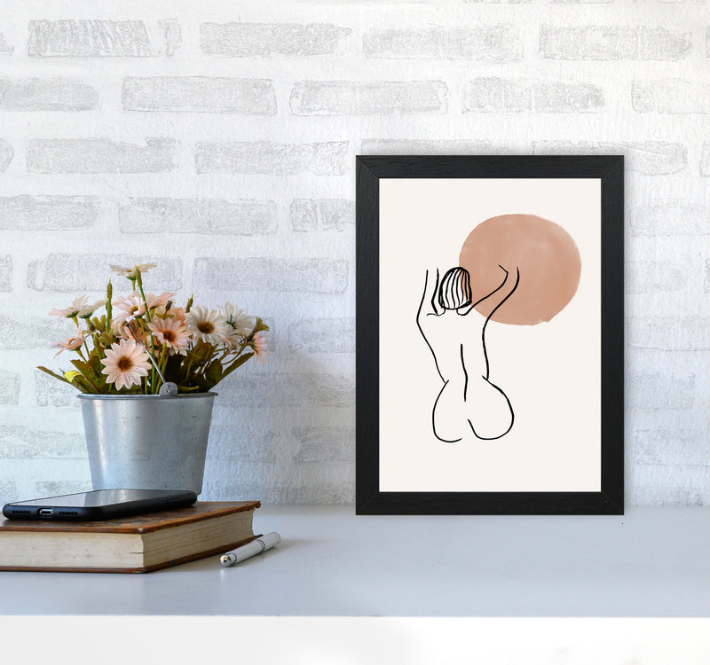 Line Nudes Back1 By Planeta444 A4 White Frame