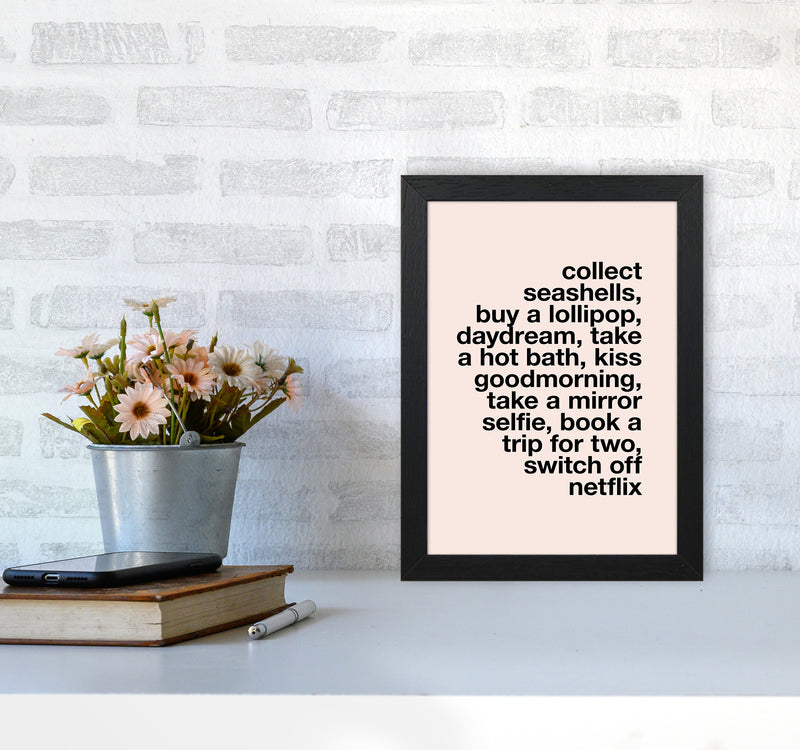 Collect Seashells By Planeta444 A4 White Frame