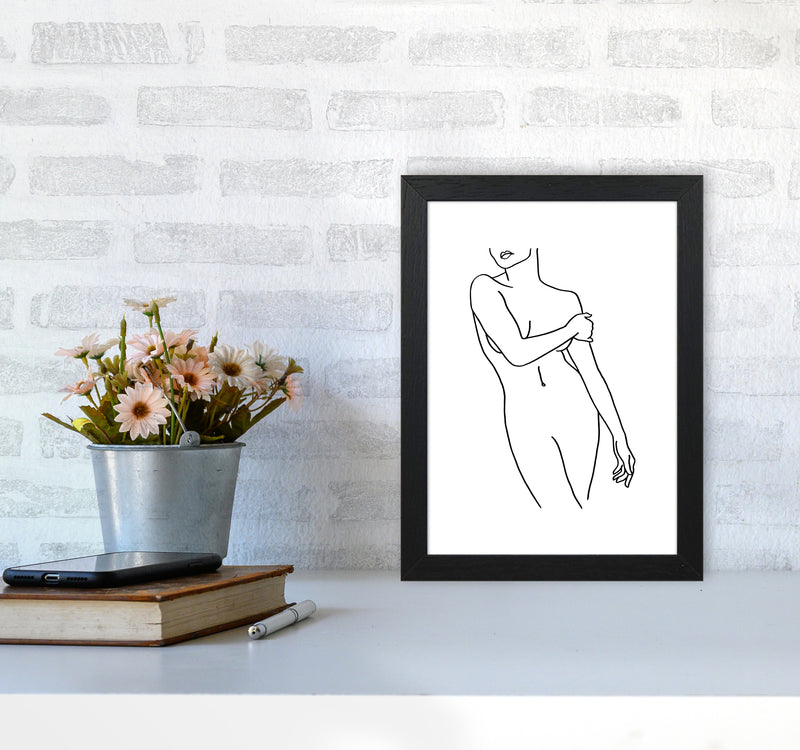 Female Front Pose By Planeta444 A4 White Frame