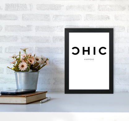 Chic Happens2 By Planeta444 A4 White Frame