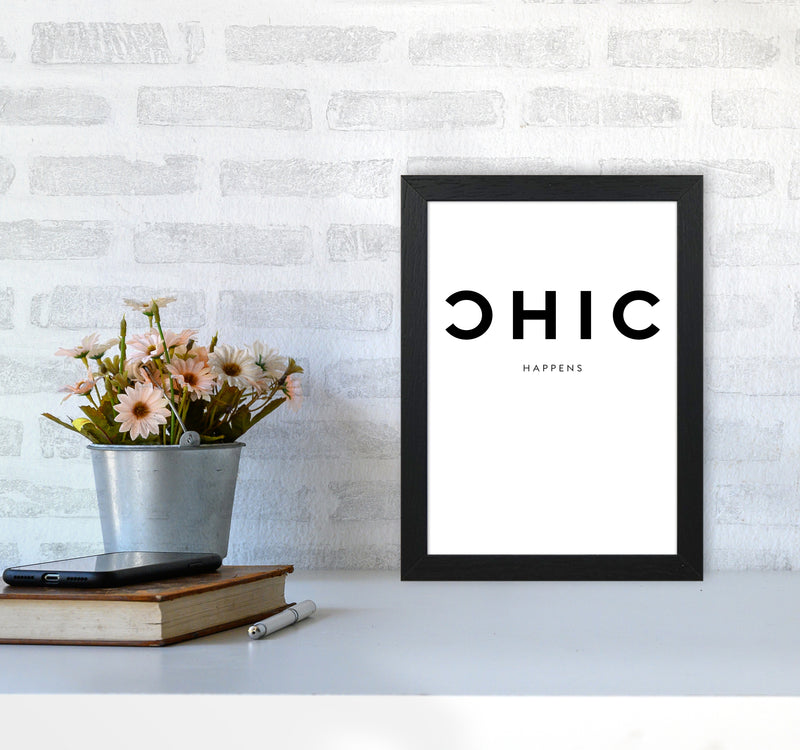 Chic Happens2 By Planeta444 A4 White Frame