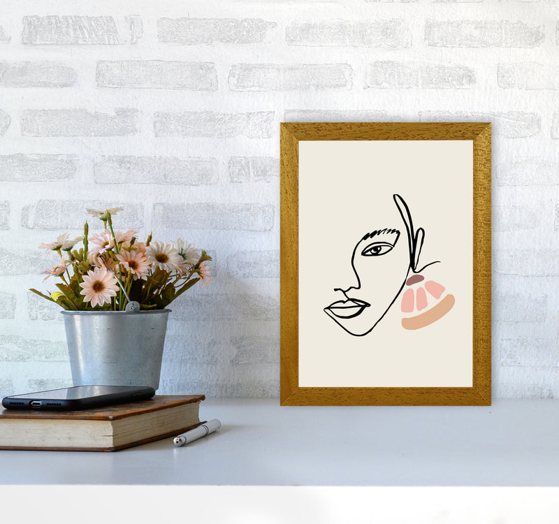 Boho Face With Earrings Sketch1 By Planeta444 A4 Print Only