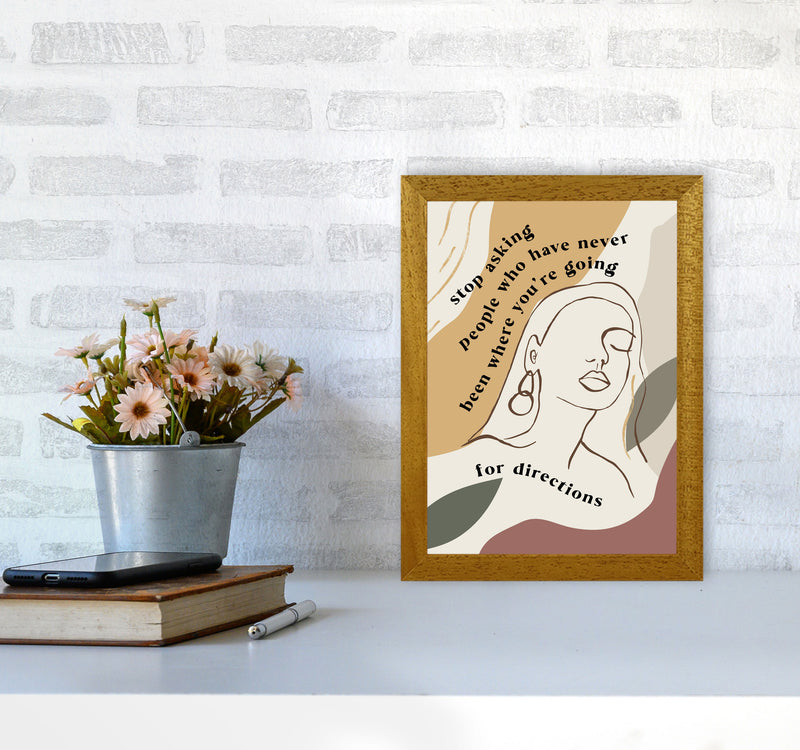 Stop Asking People By Planeta444 A4 Print Only