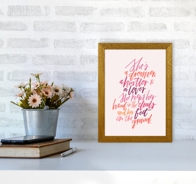Shes A Dreamer Hustler Lover COLOR By Planeta444 A4 Print Only