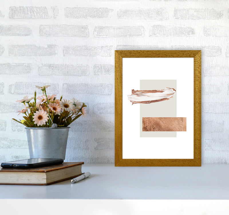 Paint Strokes Cavern Clay Copper1 By Planeta444 A4 Print Only