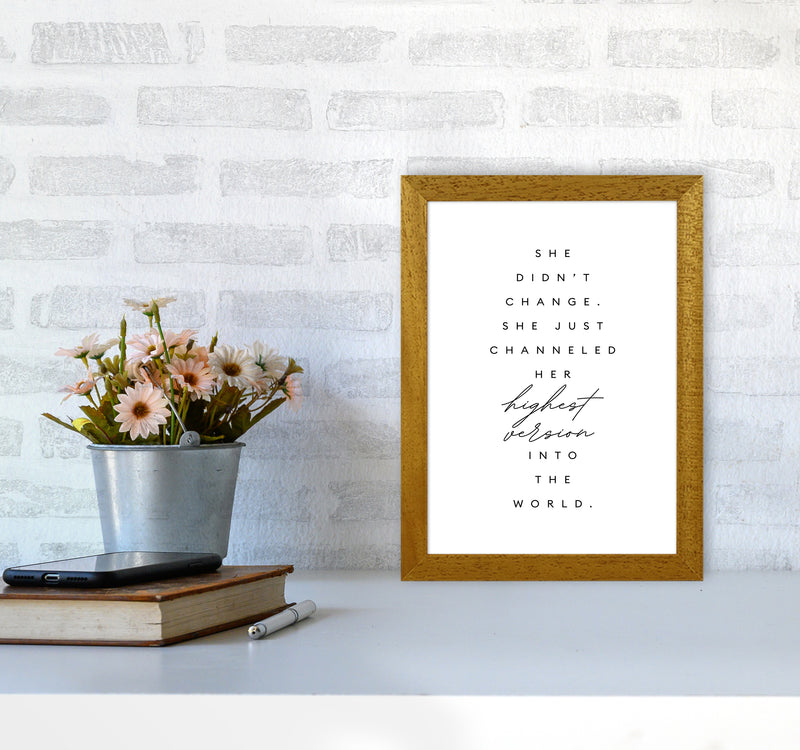 She Didnt Change Type By Planeta444 A4 Print Only