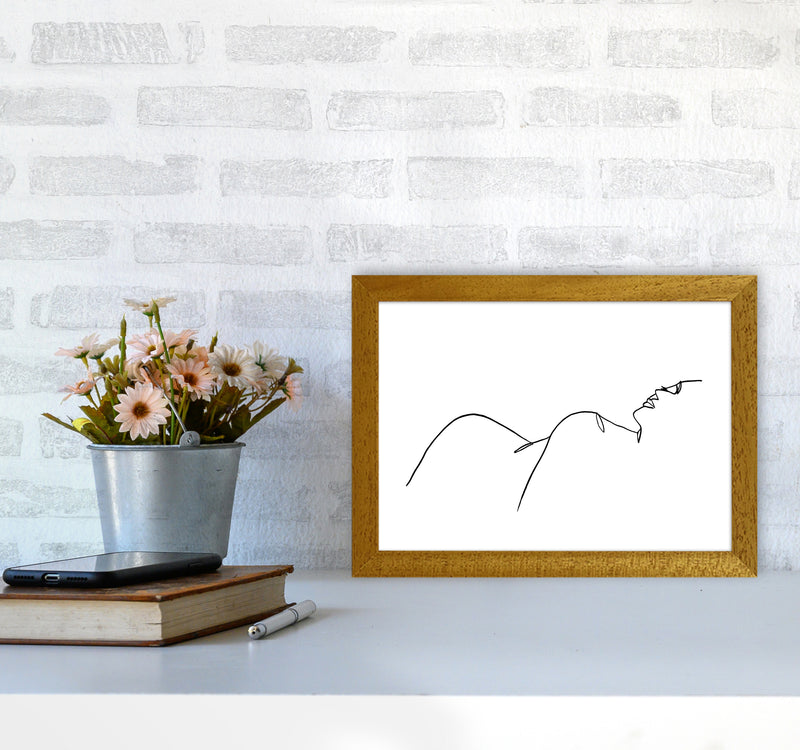 Female Lying One Side By Planeta444 A4 Print Only
