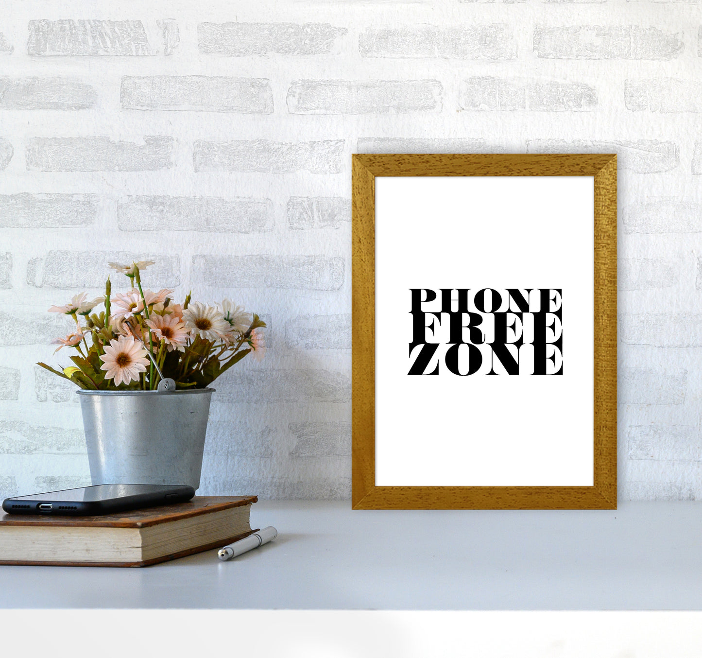 Phone Free Zone By Planeta444 A4 Print Only