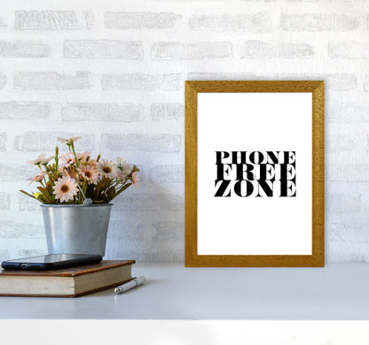 Phone Free Zone By Planeta444 A4 Print Only