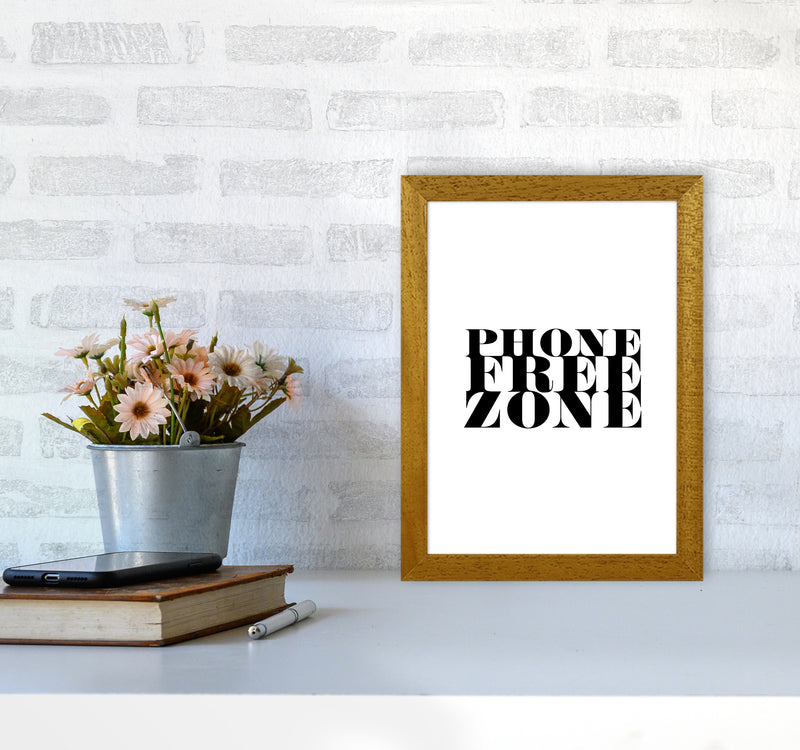 Phone Free Zone By Planeta444 A4 Print Only