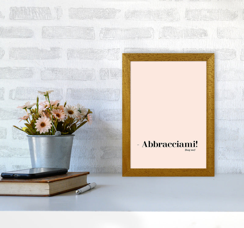 Abbracciami Modern Quote Art Print By Planeta444 A4 Print Only