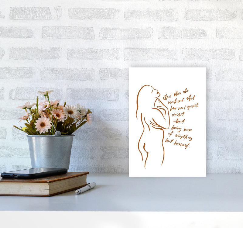 And Then She Realized Sketch By Planeta444 A4 Black Frame