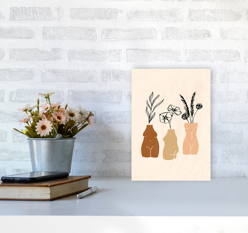 Vases Sculptures 3women1 By Planeta444 A4 Black Frame