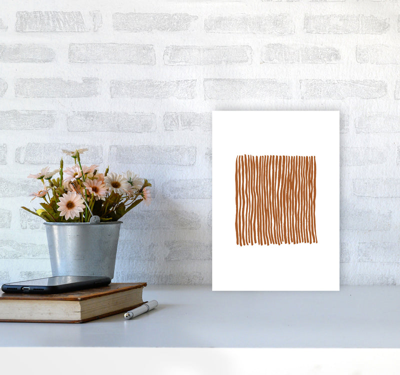 Abstract Parallel Lines By Planeta444 A4 Black Frame