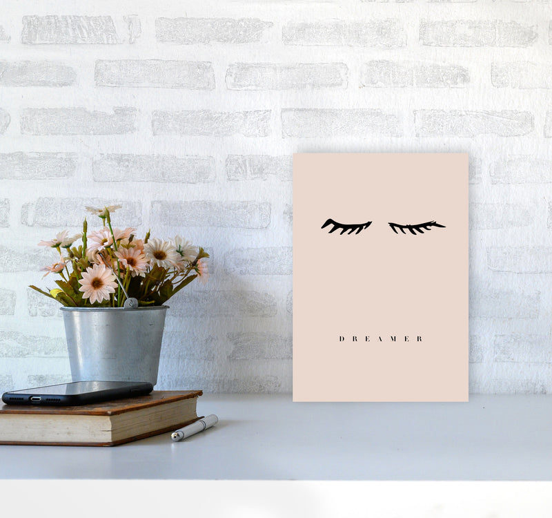 Lashes Dreamer Nude By Planeta444 A4 Black Frame