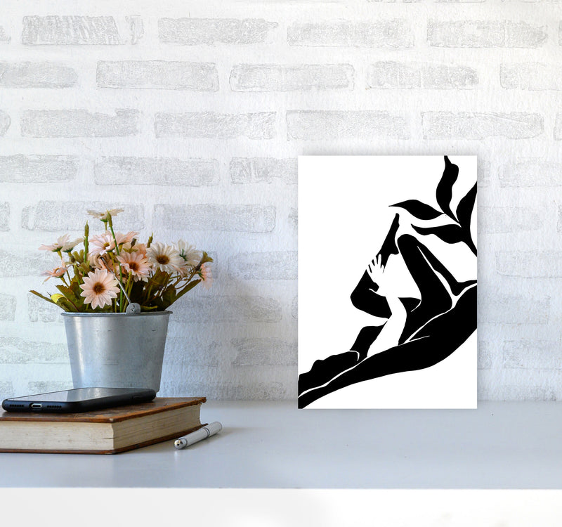 Matisse Lying Plant By Planeta444 A4 Black Frame