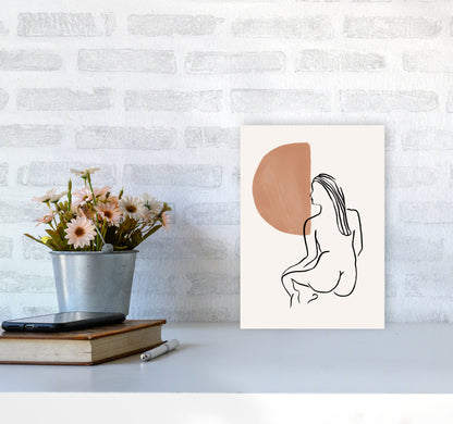 Line Nudes Back2 By Planeta444 A4 Black Frame