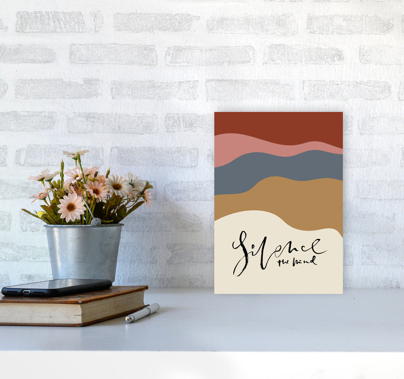 Silence The Mind By Planeta444 A4 Black Frame