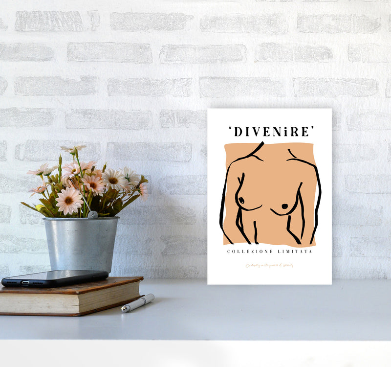 Divenire2 Corpo By Planeta444 A4 Black Frame