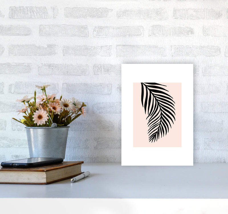 Palm Rose Rectangle 1 By Planeta444 A4 Black Frame
