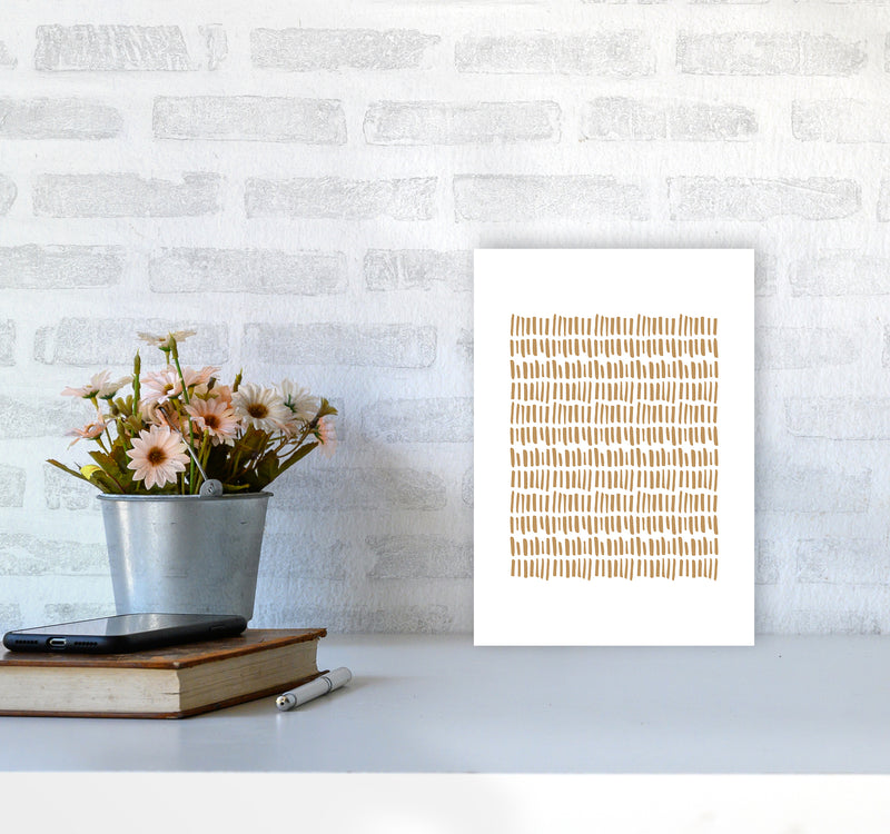 Ethno Sticks Sand By Planeta444 A4 Black Frame