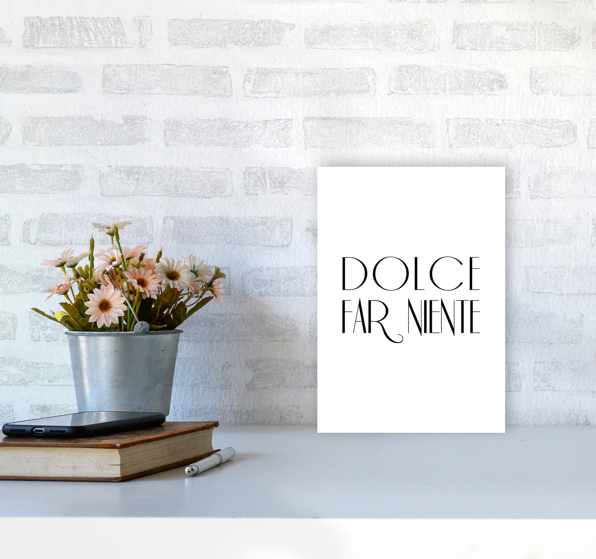 Dolce Far Niente2 By Planeta444 A4 Black Frame