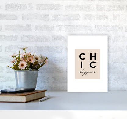 Chic Happens3 By Planeta444 A4 Black Frame