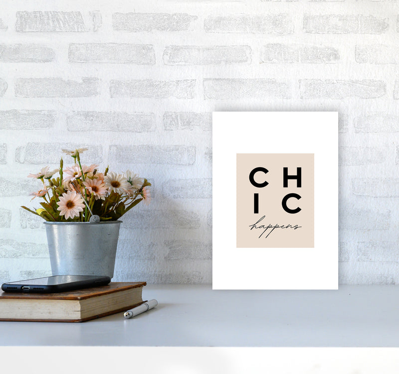 Chic Happens3 By Planeta444 A4 Black Frame