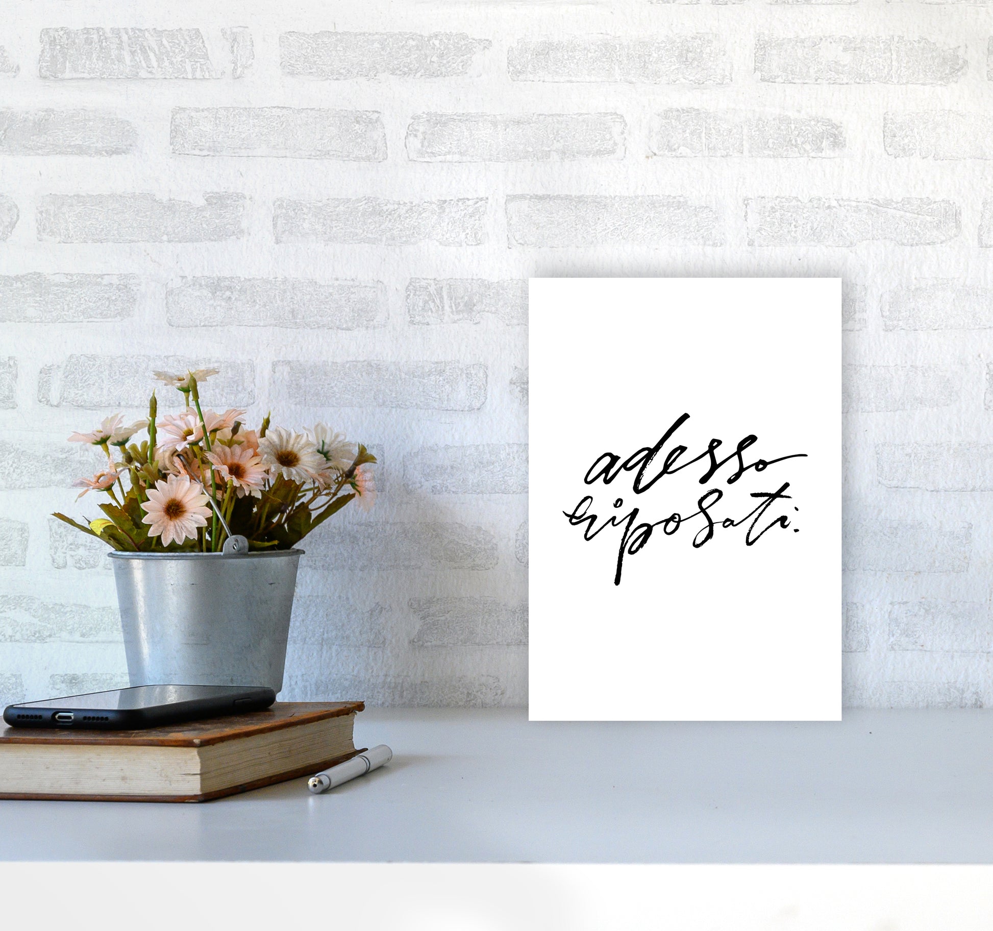 Adesso Riposati By Planeta444 A4 Black Frame
