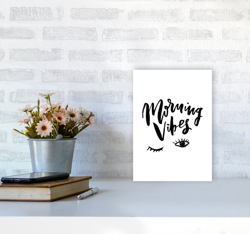 Morning Vibes By Planeta444 A4 Black Frame