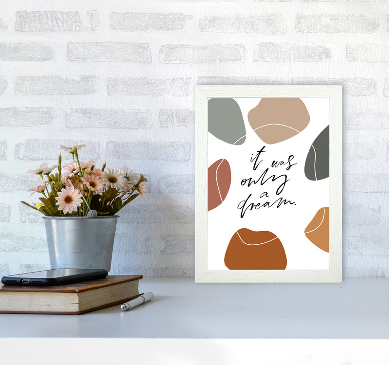 It Was Only A Dream Abstract Shapes By Planeta444 A4 Oak Frame