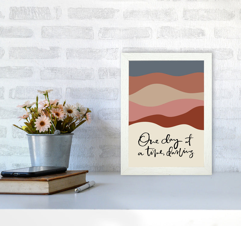 One Day At A Time Abstract By Planeta444 A4 Oak Frame
