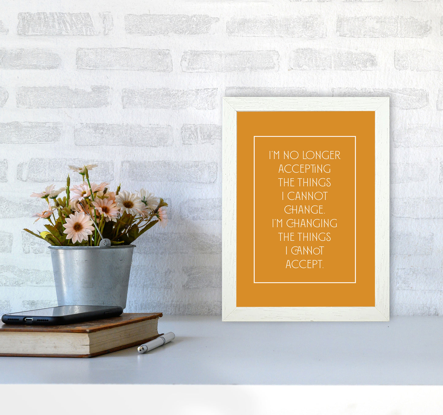Im No Longer Accepting By Planeta444 A4 Oak Frame