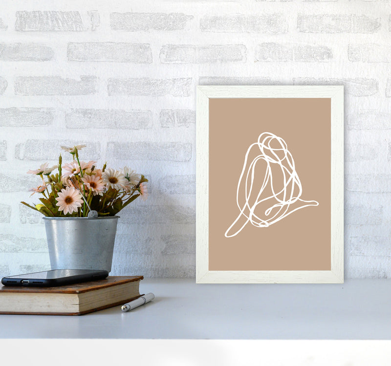 Tangled Lines Female3 By Planeta444 A4 Oak Frame