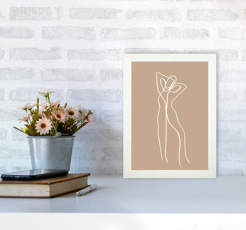 Tangled Lines Female2 By Planeta444 A4 Oak Frame